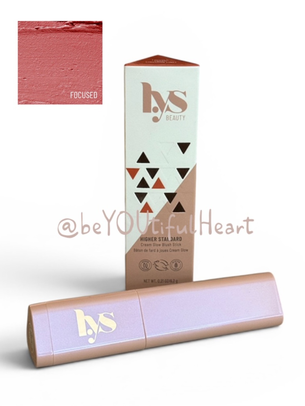 LYS Beauty Higher Standard Cream Glow Blush Stick in Unfocused 0.21 oz / 6.2 g